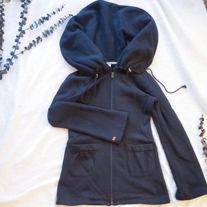 LUCY Shawl Collar Black Zip Up Jacket
